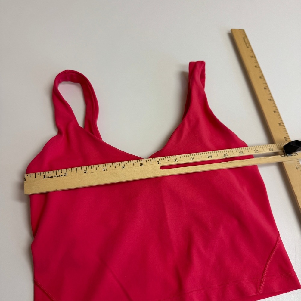 Lululemon Tank Top Women Size 4 Pink Align Nulu Yoga Athletic Gym - Picture 7 of 8